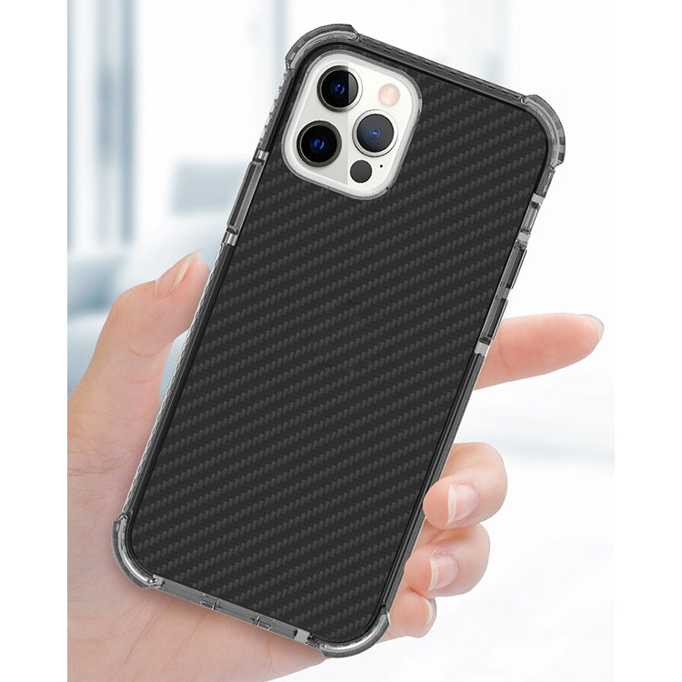 For iPhone 12 Pro Max Carbon Fiber Acrylic Protective Case
