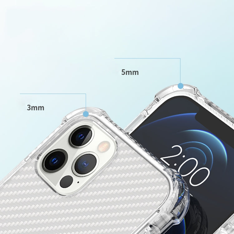 For iPhone 12 Pro Max Carbon Fiber Acrylic Protective Case