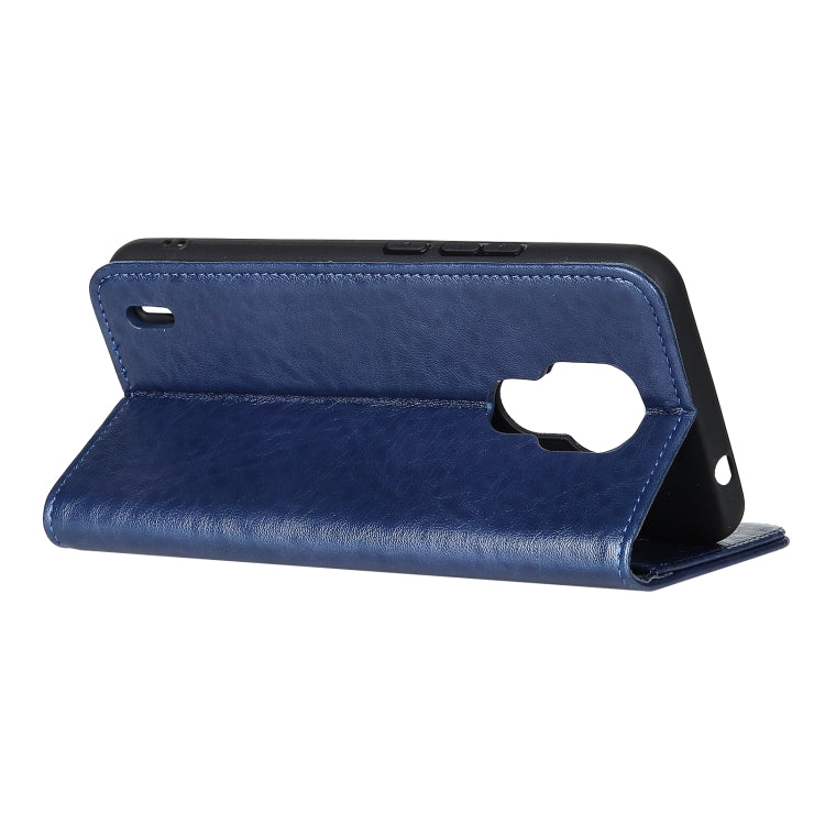 For Motorola Moto E7 Magnetic Crazy Horse Texture Horizontal Flip Leather Case with Holder & Card Slots & Wallet