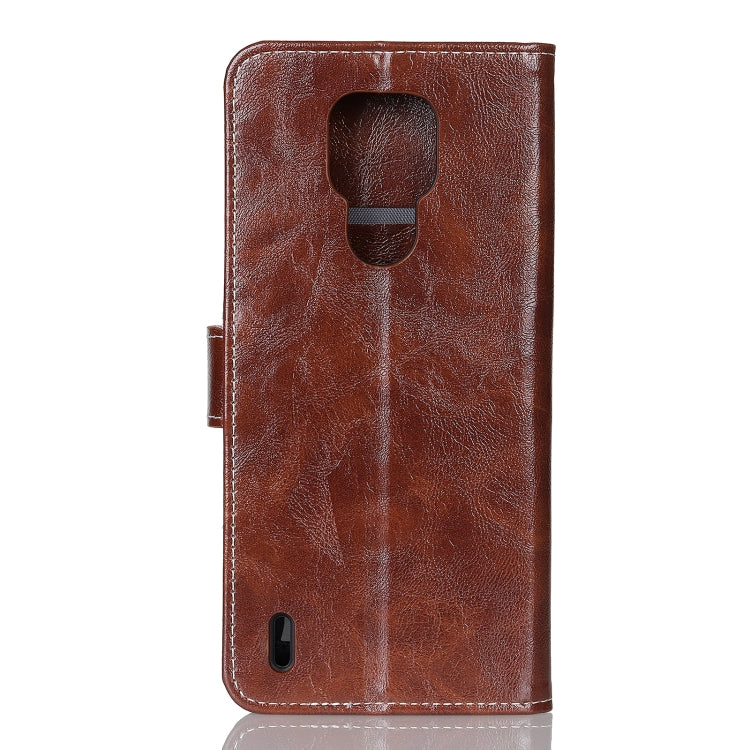 For Motorola Moto E7 Retro Crazy Horse Texture Horizontal Flip Leather Case with Holder & Card Slots & Photo Frame & Wallet