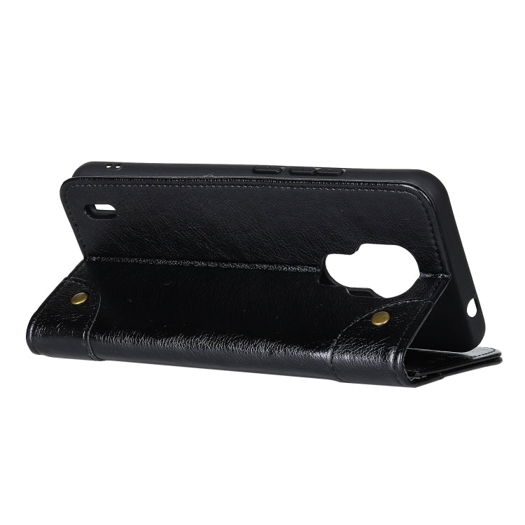 For Motorola Moto E7 Copper Buckle Nappa Texture Horizontal Flip Leather Case with Holder & Card Slots & Wallet