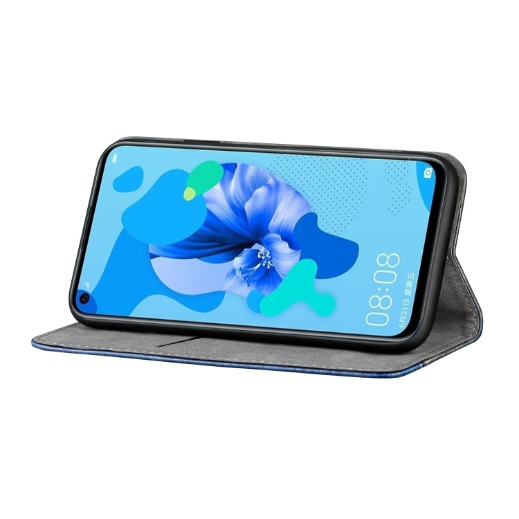 For Huawei P20 Lite 2019 Business Solid Color Stitching Horizontal Flip Leather Case, with Holder & Card Slots & Wallet & Lanyard