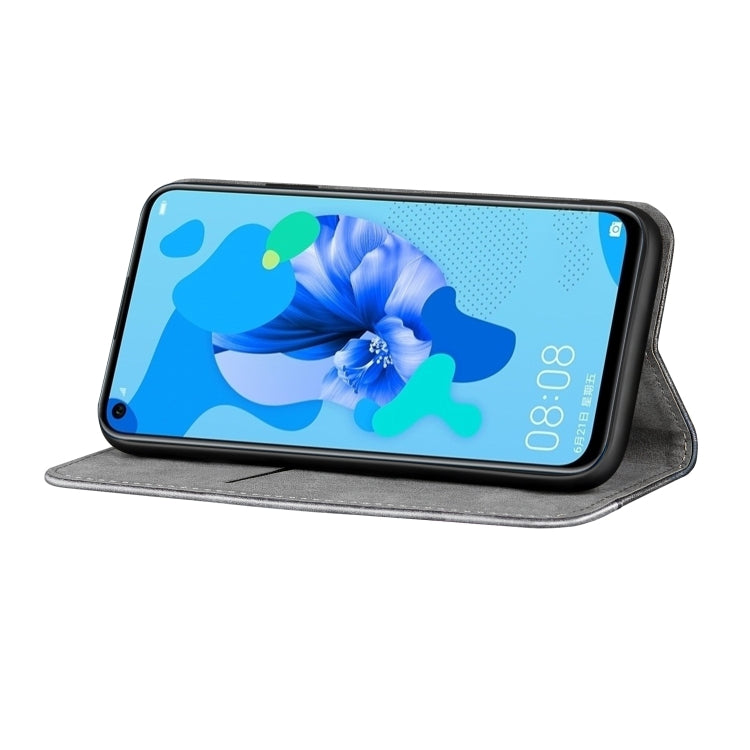 For Huawei P20 Lite 2019 Business Solid Color Stitching Horizontal Flip Leather Case, with Holder & Card Slots & Wallet & Lanyard