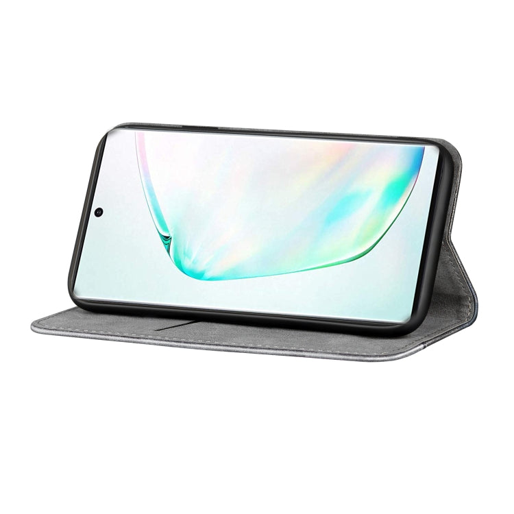 For Galaxy Note10 Business Solid Color Stitching Horizontal Flip Leather Case, with Holder & Card Slots & Wallet & Lanyard