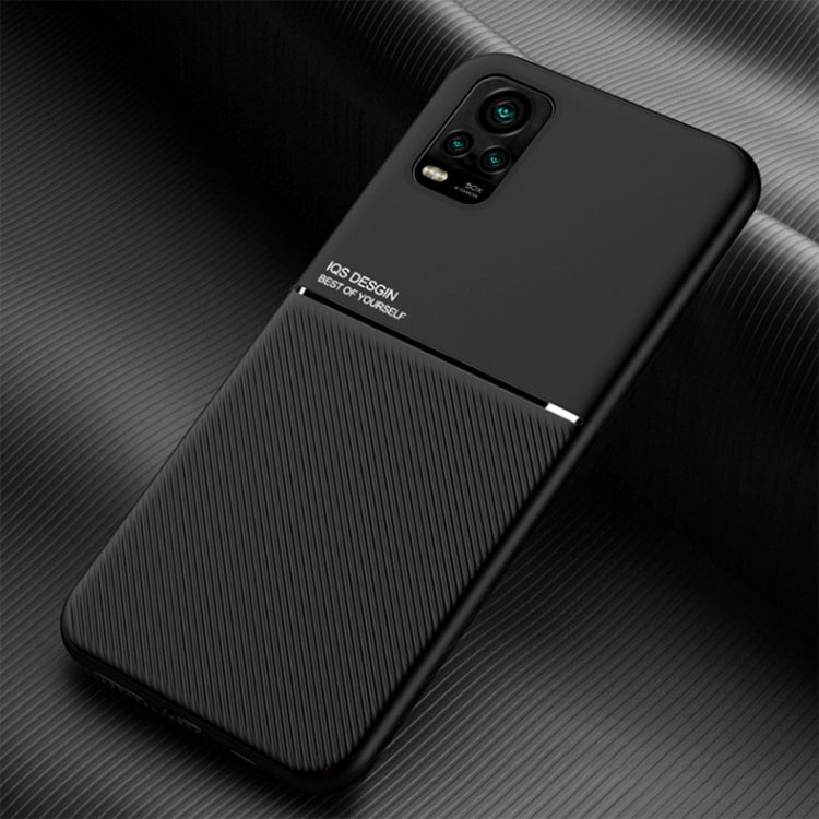 For vivo S7 Classic Tilt Strip Grain Magnetic Shockproof PC + TPU Case