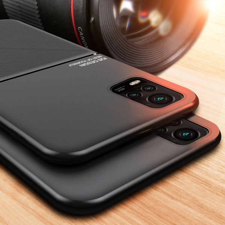 For vivo S7 Classic Tilt Strip Grain Magnetic Shockproof PC + TPU Case