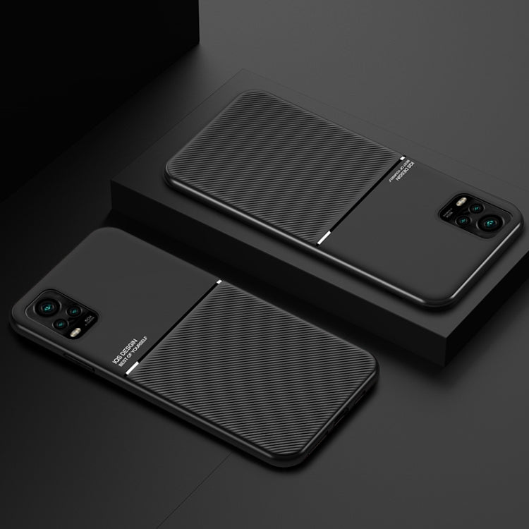 For vivo S7 Classic Tilt Strip Grain Magnetic Shockproof PC + TPU Case