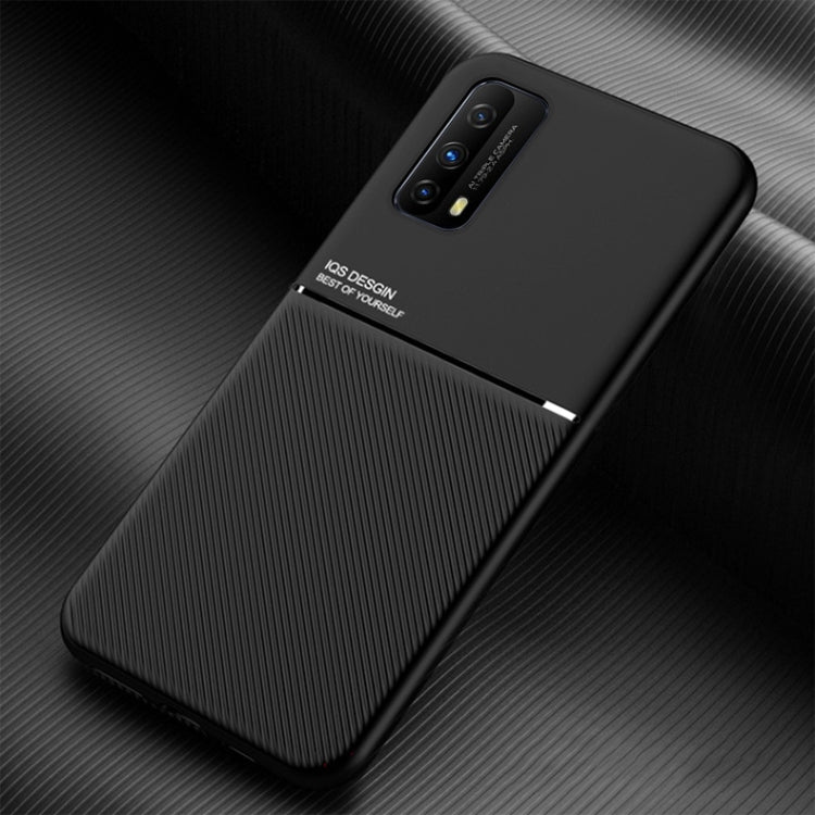 For vivo iQOO Z1x Classic Tilt Strip Grain Magnetic Shockproof PC + TPU Case