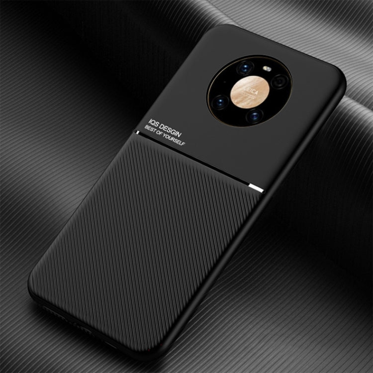 For Huawei Mate 40 Pro Classic Tilt Strip Grain Magnetic Shockproof PC + TPU Case