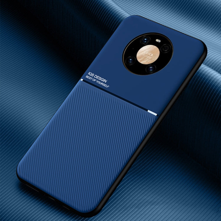 For Huawei Mate 40 Pro Classic Tilt Strip Grain Magnetic Shockproof PC + TPU Case