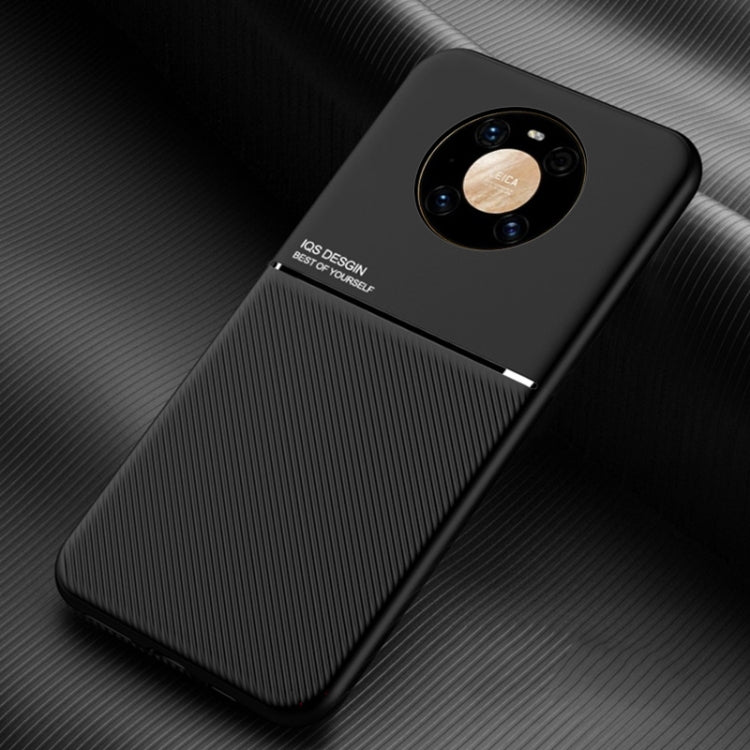 For Huawei Mate 40 Classic Tilt Strip Grain Magnetic Shockproof PC + TPU Case