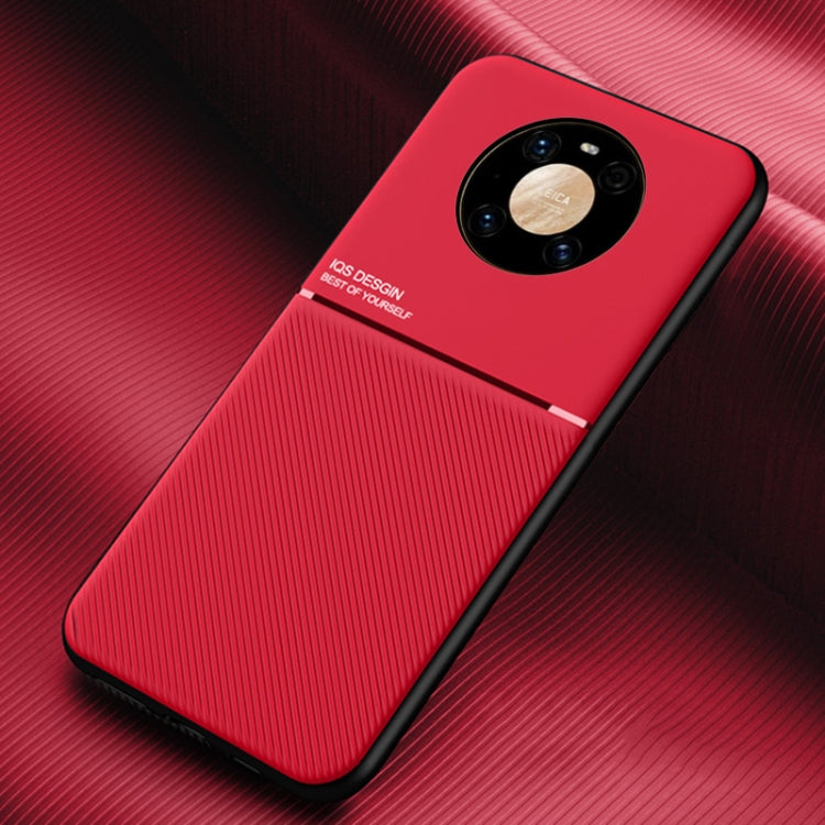 For Huawei Mate 40 Classic Tilt Strip Grain Magnetic Shockproof PC + TPU Case