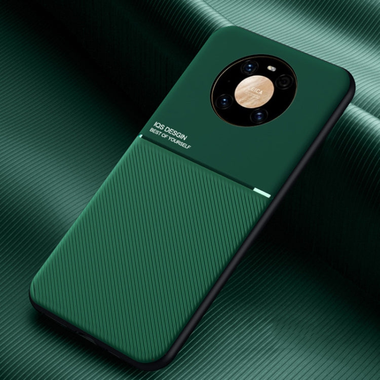 For Huawei Mate 40 Classic Tilt Strip Grain Magnetic Shockproof PC + TPU Case
