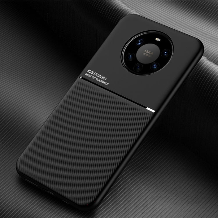 For Huawei Mate 40 Pro+ Classic Tilt Strip Grain Magnetic Shockproof PC + TPU Case