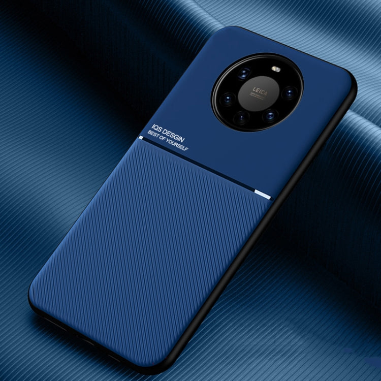 For Huawei Mate 40 Pro+ Classic Tilt Strip Grain Magnetic Shockproof PC + TPU Case