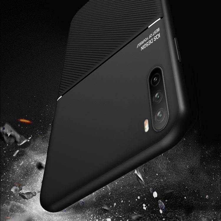 For Huawei Maimang 9 Classic Tilt Strip Grain Magnetic Shockproof PC + TPU Case