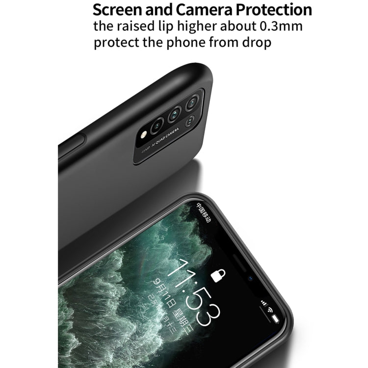 For Huawei Honor 10X Lite Classic Tilt Strip Grain Magnetic Shockproof PC + TPU Case