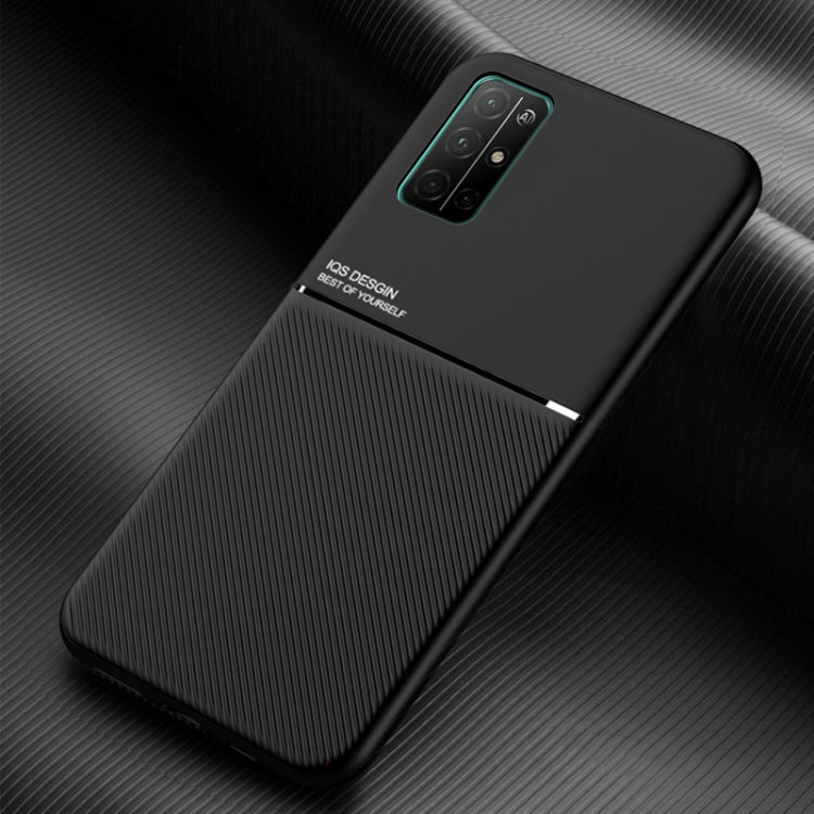 For Huawei Honor 30S Classic Tilt Strip Grain Magnetic Shockproof PC + TPU Case
