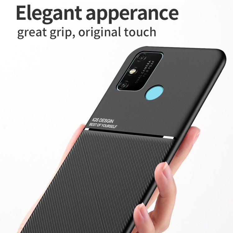 For Huawei Honor 30S Classic Tilt Strip Grain Magnetic Shockproof PC + TPU Case