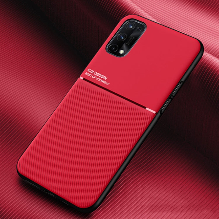 For OPPO Realme X7 Classic Tilt Strip Grain Magnetic Shockproof PC + TPU Case
