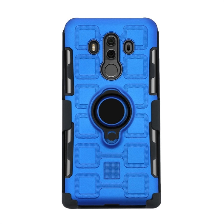 For Huawei Mate 10 Pro 3 In 1 Cube PC + TPU Protective Case with 360 Degrees Rotate Black Ring Holder