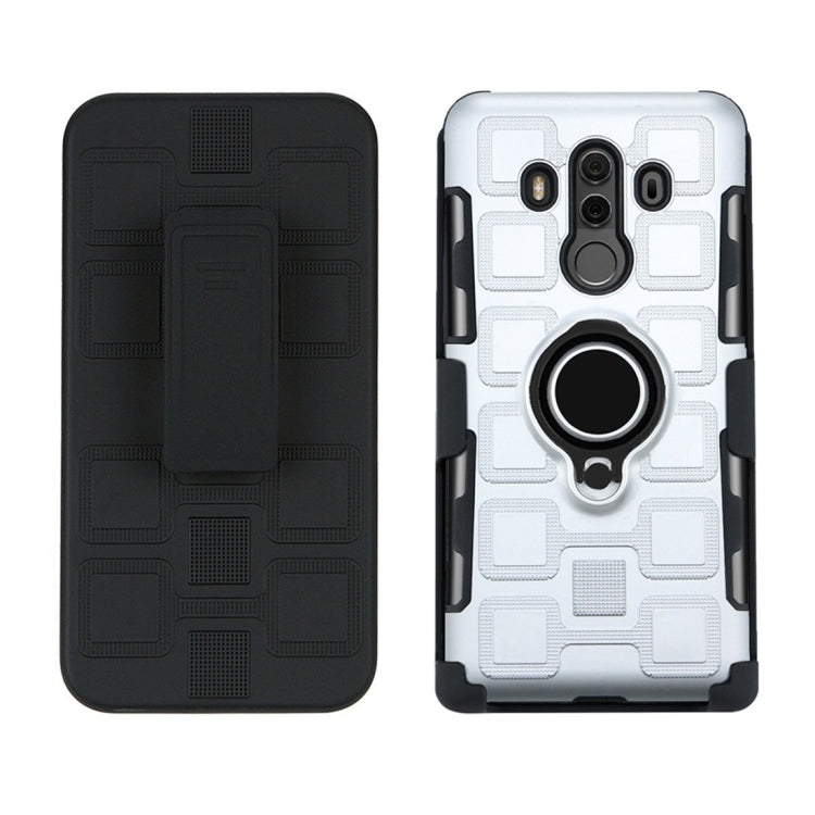 For Huawei Mate 10 Pro 3 In 1 Cube PC + TPU Protective Case with 360 Degrees Rotate Black Ring Holder