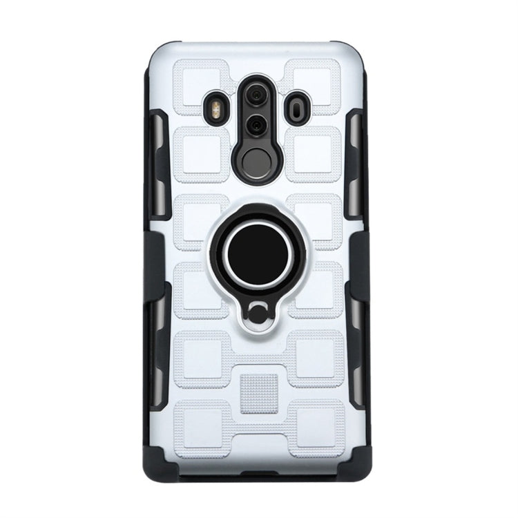 For Huawei Mate 10 Pro 3 In 1 Cube PC + TPU Protective Case with 360 Degrees Rotate Black Ring Holder