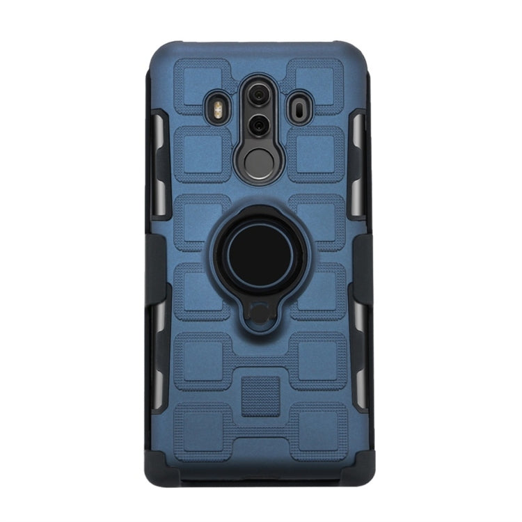 For Huawei Mate 10 Pro 3 In 1 Cube PC + TPU Protective Case with 360 Degrees Rotate Black Ring Holder