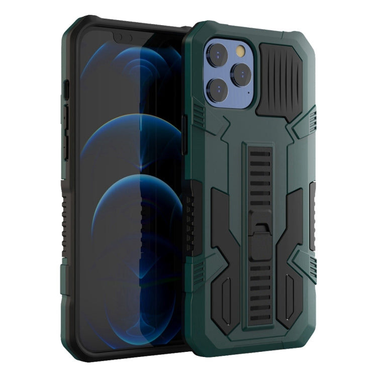 For iPhone 11 Pro Vanguard Warrior All Inclusive Double-color Shockproof TPU + PC Protective Case with Holder