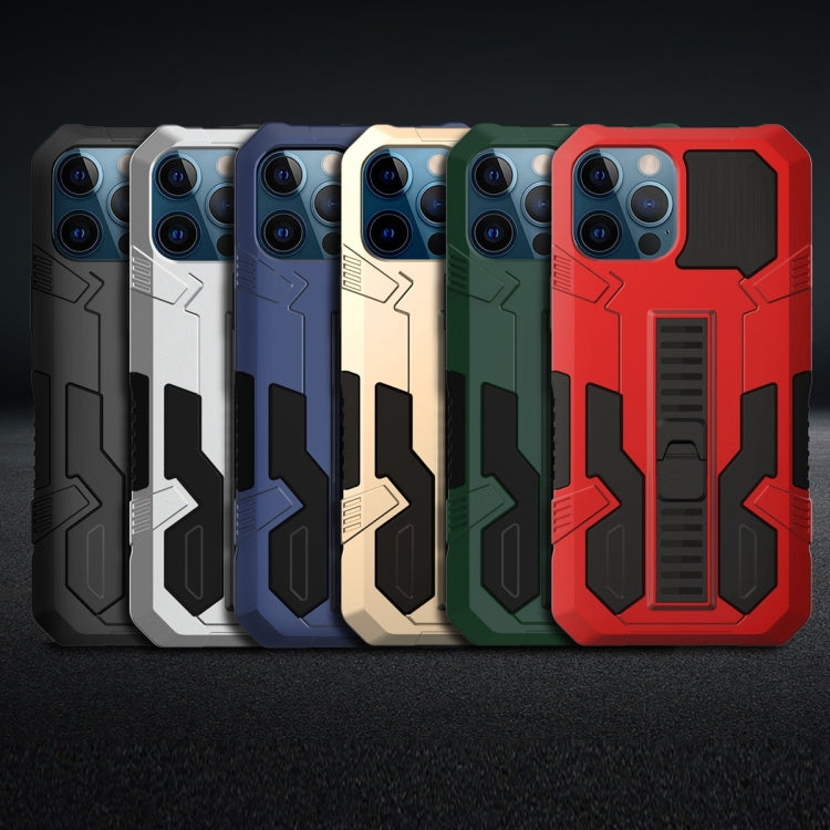 For iPhone 11 Pro Max Vanguard Warrior All Inclusive Double-color Shockproof TPU + PC Protective Case with Holder