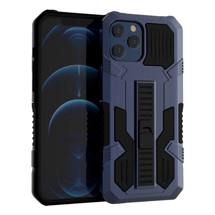 For iPhone 12 mini Vanguard Warrior All Inclusive Double-color Shockproof TPU + PC Protective Case with Holder