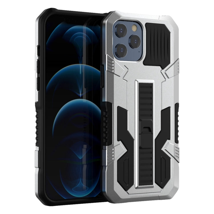 For iPhone 12 Pro Max Vanguard Warrior All Inclusive Double-color Shockproof TPU + PC Protective Case with Holder