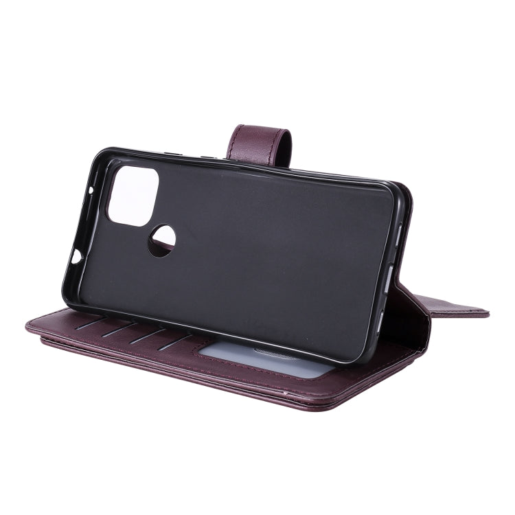 For Google Pixel 5 XL Multifunctional Magnetic Copper Buckle Horizontal Flip Leather Case with Bracket & 10 Card Slots & Wallet & Photo Frame