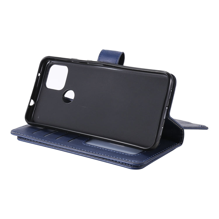 For Google Pixel 5 XL Multifunctional Magnetic Copper Buckle Horizontal Flip Leather Case with Bracket & 10 Card Slots & Wallet & Photo Frame