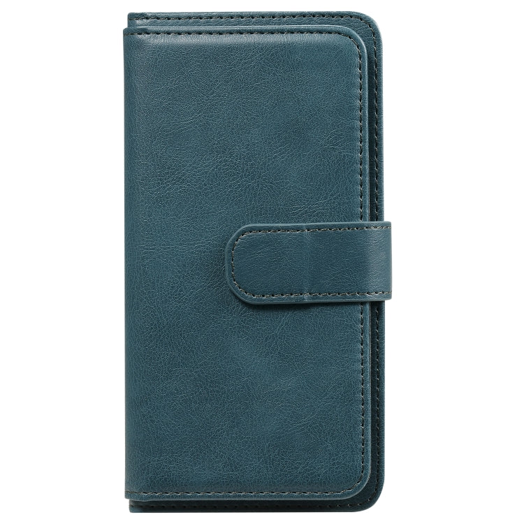 For Google Pixel 5 Multifunctional Magnetic Copper Buckle Horizontal Flip Leather Case with Bracket & 10 Card Slots & Wallet & Photo Frame