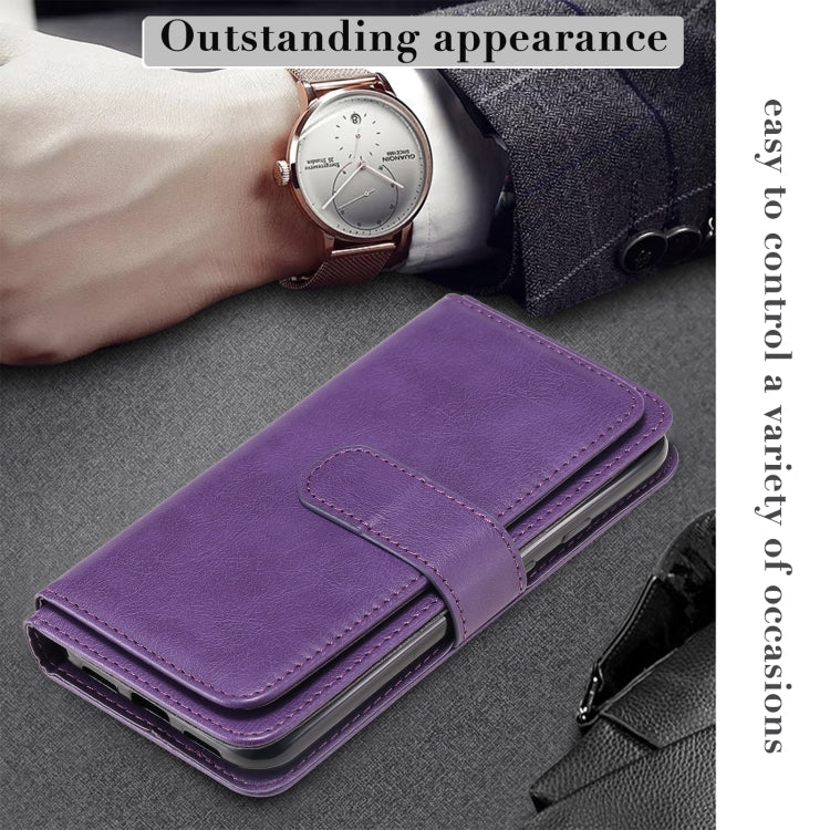 For Google Pixel 5 Multifunctional Magnetic Copper Buckle Horizontal Flip Leather Case with Bracket & 10 Card Slots & Wallet & Photo Frame