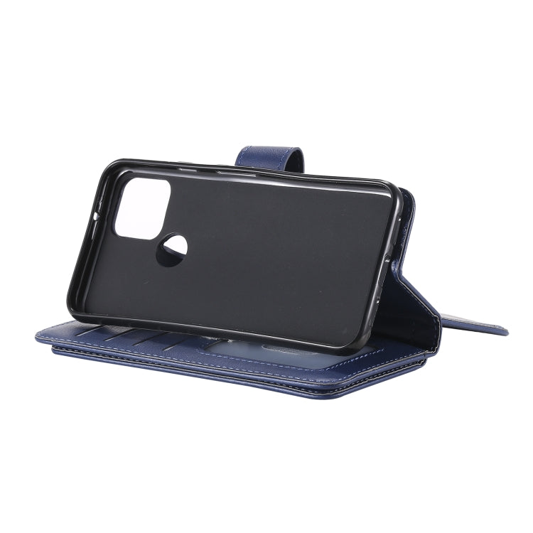 For Google Pixel 5 Multifunctional Magnetic Copper Buckle Horizontal Flip Leather Case with Bracket & 10 Card Slots & Wallet & Photo Frame