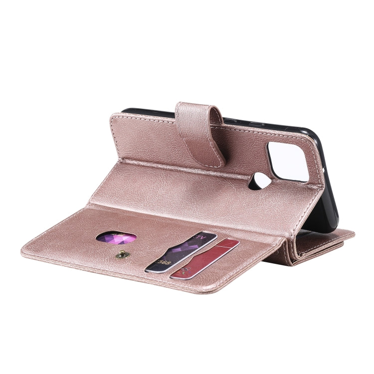 For Google Pixel 5 Multifunctional Magnetic Copper Buckle Horizontal Flip Leather Case with Bracket & 10 Card Slots & Wallet & Photo Frame