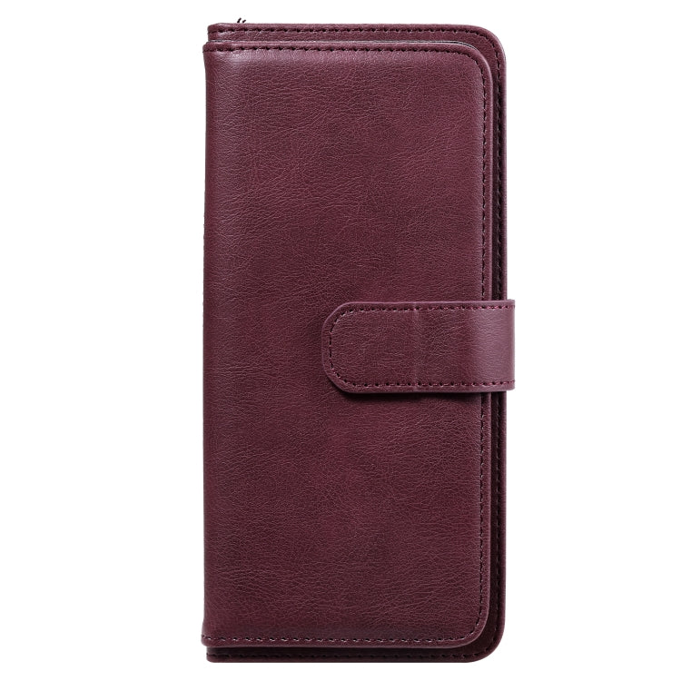 For Xiaomi Redmi 9A Multifunctional Magnetic Copper Buckle Horizontal Flip Leather Case with Bracket & 10 Card Slots & Wallet & Photo Frame