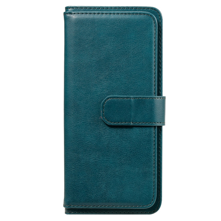 For Xiaomi Redmi 9A Multifunctional Magnetic Copper Buckle Horizontal Flip Leather Case with Bracket & 10 Card Slots & Wallet & Photo Frame