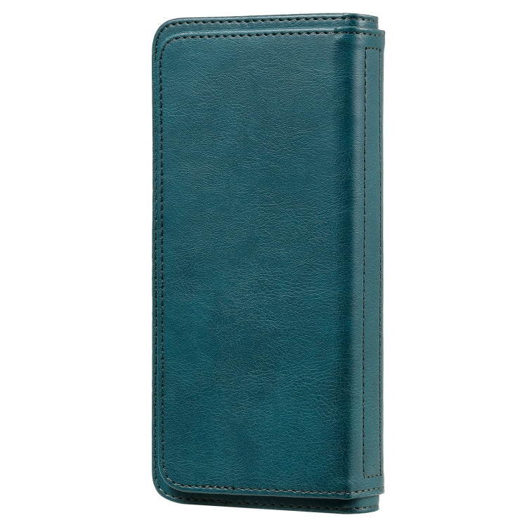 For Xiaomi Redmi 9A Multifunctional Magnetic Copper Buckle Horizontal Flip Leather Case with Bracket & 10 Card Slots & Wallet & Photo Frame