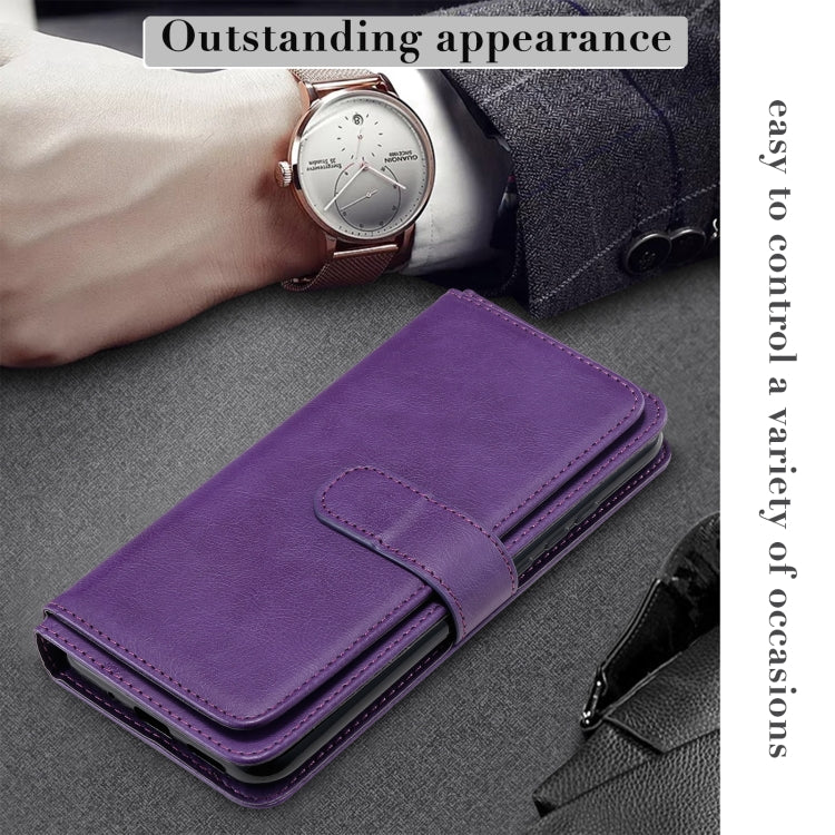 For Xiaomi Redmi 9A Multifunctional Magnetic Copper Buckle Horizontal Flip Leather Case with Bracket & 10 Card Slots & Wallet & Photo Frame