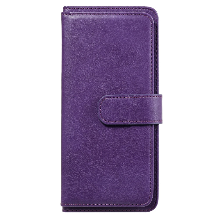 For Xiaomi Redmi 9A Multifunctional Magnetic Copper Buckle Horizontal Flip Leather Case with Bracket & 10 Card Slots & Wallet & Photo Frame