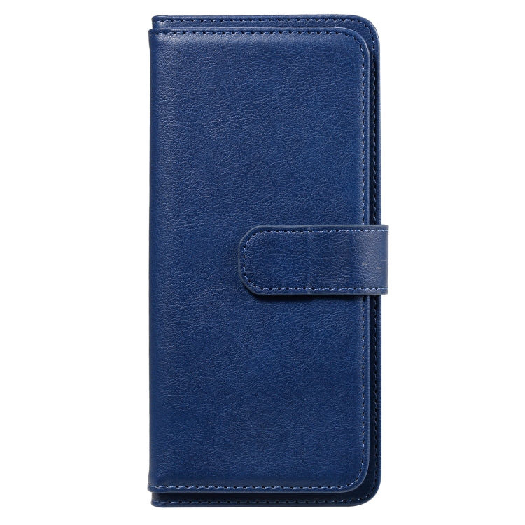 For Xiaomi Redmi 9A Multifunctional Magnetic Copper Buckle Horizontal Flip Leather Case with Bracket & 10 Card Slots & Wallet & Photo Frame