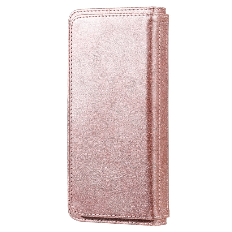 For Xiaomi Redmi 9A Multifunctional Magnetic Copper Buckle Horizontal Flip Leather Case with Bracket & 10 Card Slots & Wallet & Photo Frame