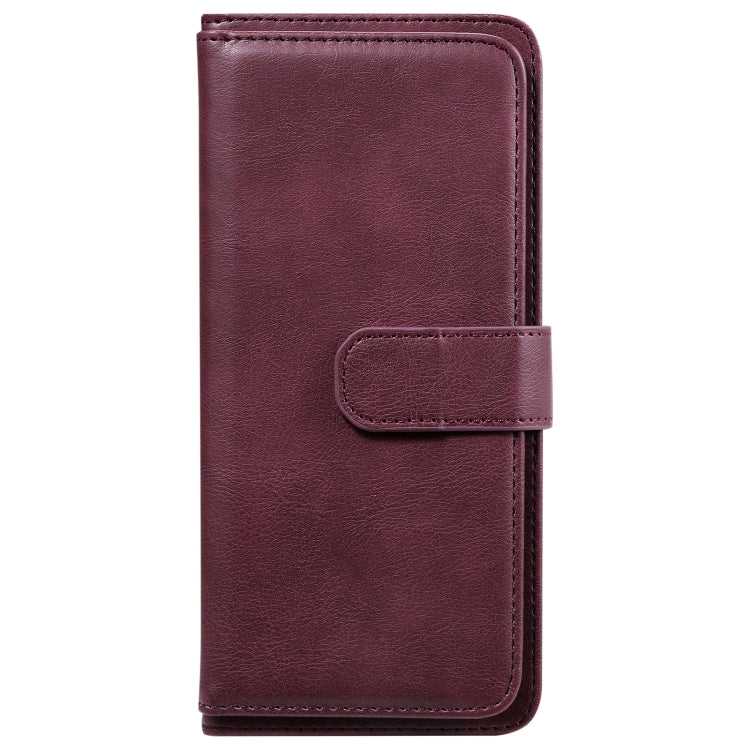 For Xiaomi Redmi 9C Multifunctional Magnetic Copper Buckle Horizontal Flip Leather Case with Bracket & 10 Card Slots & Wallet & Photo Frame