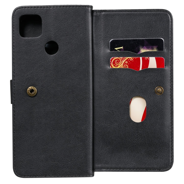 For Xiaomi Redmi 9C Multifunctional Magnetic Copper Buckle Horizontal Flip Leather Case with Bracket & 10 Card Slots & Wallet & Photo Frame