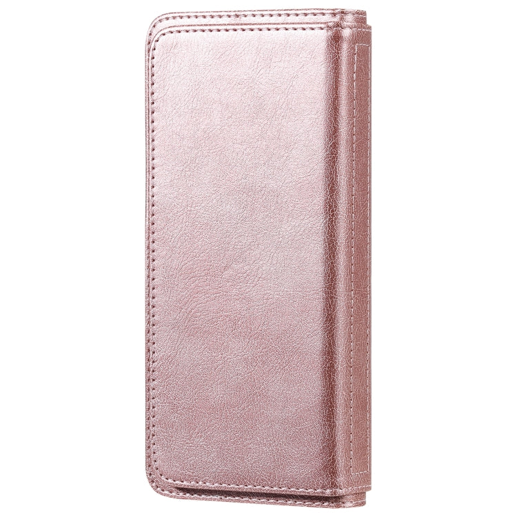 For Xiaomi Redmi 9C Multifunctional Magnetic Copper Buckle Horizontal Flip Leather Case with Bracket & 10 Card Slots & Wallet & Photo Frame