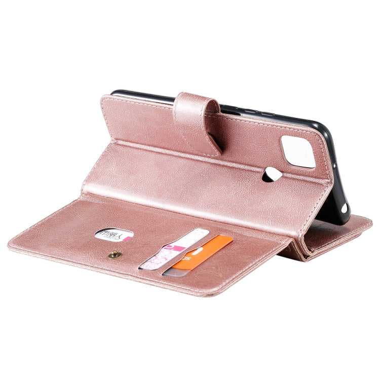 For Xiaomi Redmi 9C Multifunctional Magnetic Copper Buckle Horizontal Flip Leather Case with Bracket & 10 Card Slots & Wallet & Photo Frame