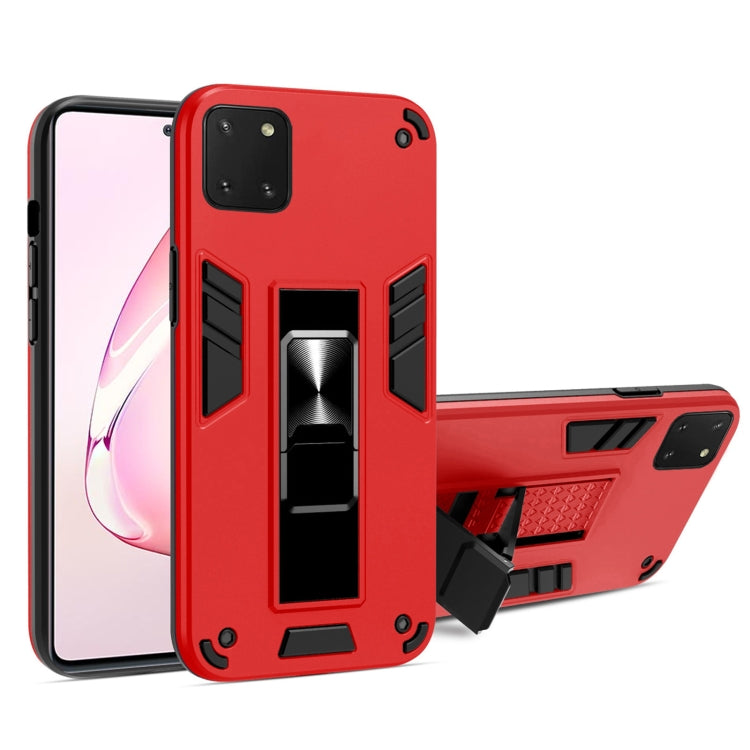 For Samsung Galaxy A81 2 in 1 PC + TPU Shockproof Protective Case with Invisible Holder